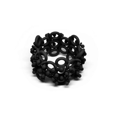Black Nylon Bracelet MOLECULAR by Alberto Ghirardello for Cyrcus Design 01