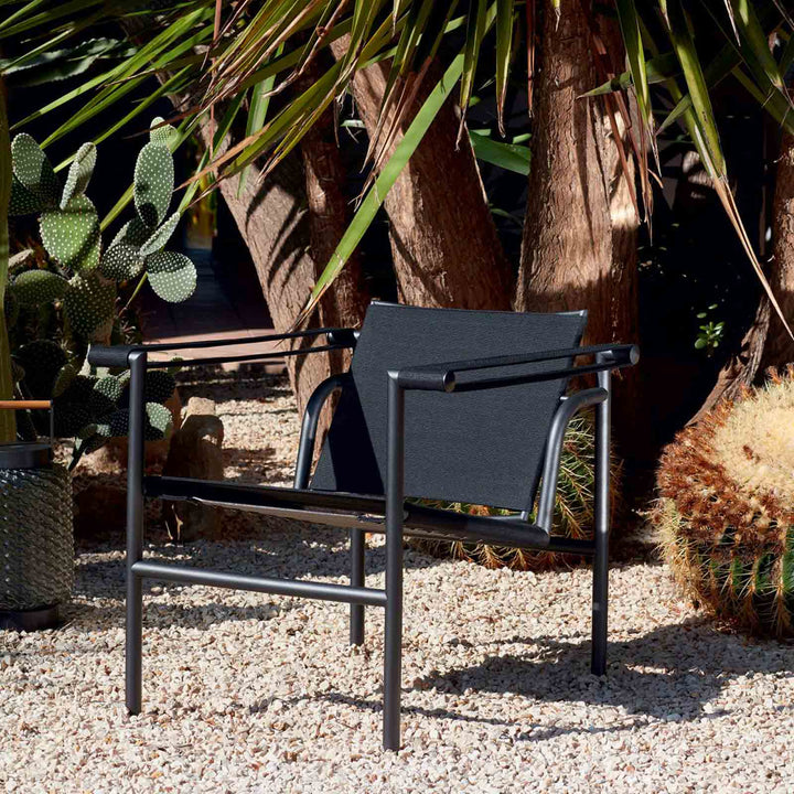 Outdoor Armchair - "1, Fauteuil à dossier basculant", designed by Charlotte Perriand, Le Corbusier, Pierre Jeanneret for Cassina 02