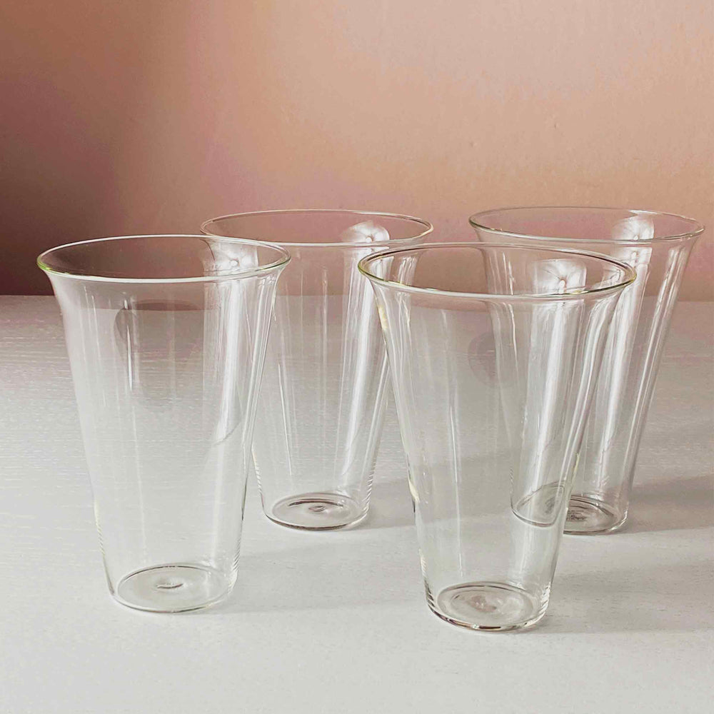Blown Glass Cocktail Glasses PLUME Set of Four by Aldo Cibic for Paola C 02
