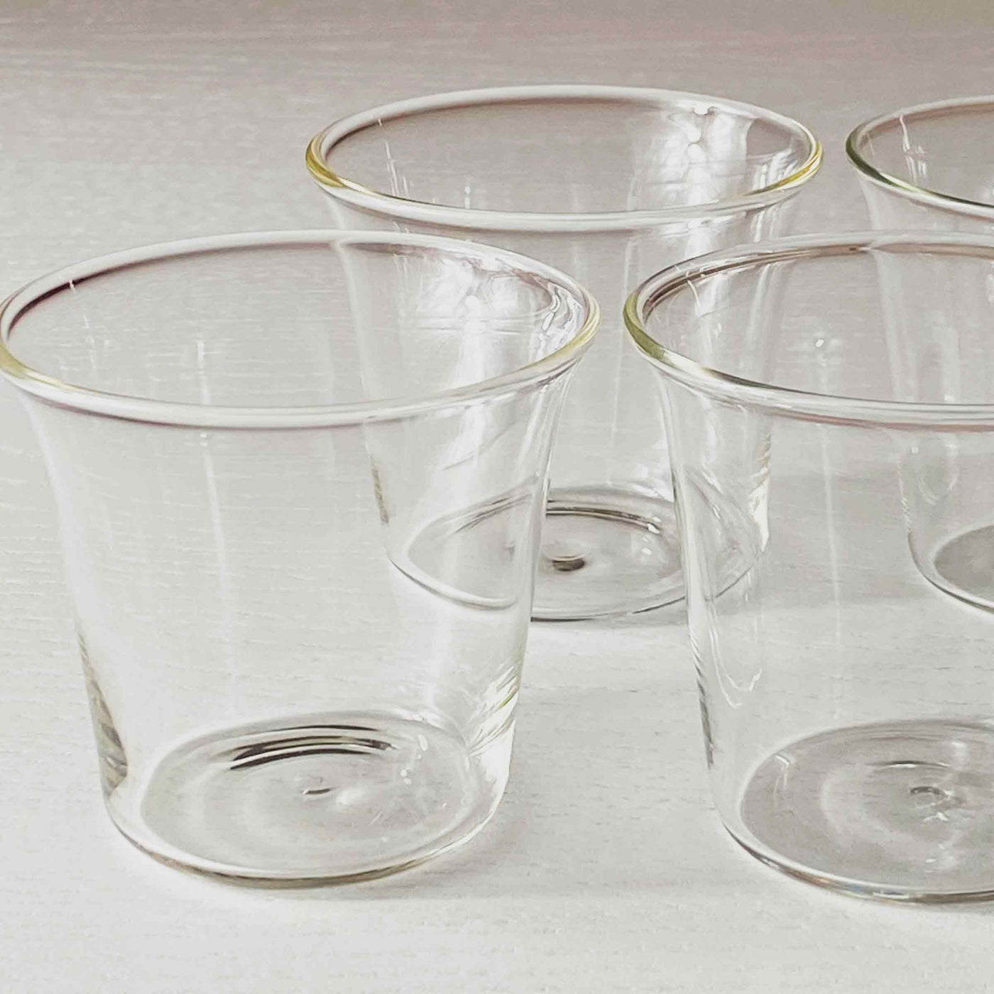 Blown Glass Liqueur Glasses PLUME Set of Four by Aldo Cibic for Paola C 03