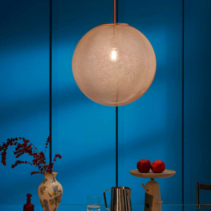 Blown Glass Suspension Lamp BOLLICOSA, designed by Cassina 01