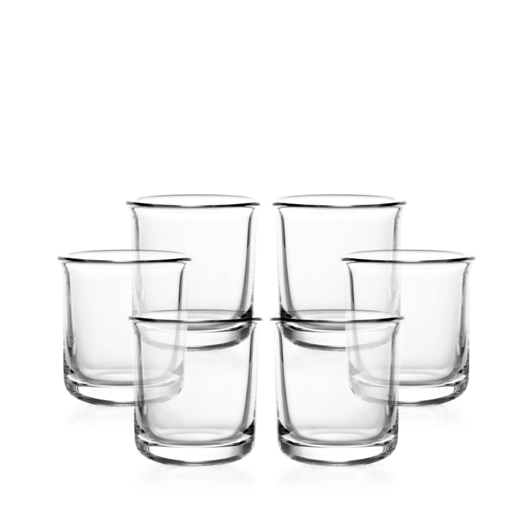 Blown Glass Whiskey Glasses ALDO Set of Six by Aldo Cibic for Paola C 08