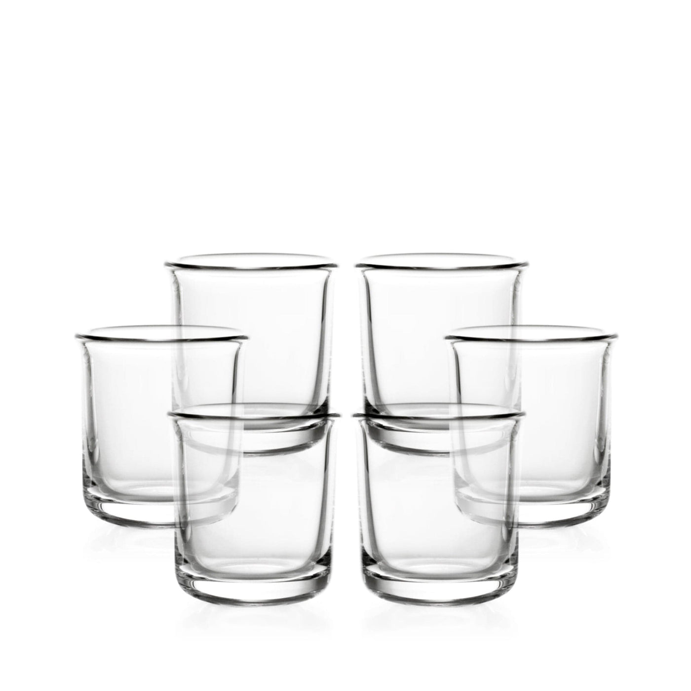 Blown Glass Whiskey Glasses ALDO Set of Six by Aldo Cibic for Paola C 08