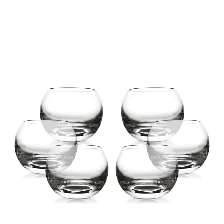 Blown Glass Whiskey Glasses TULIP Set of Six by Aldo Cibic for Paola C 01