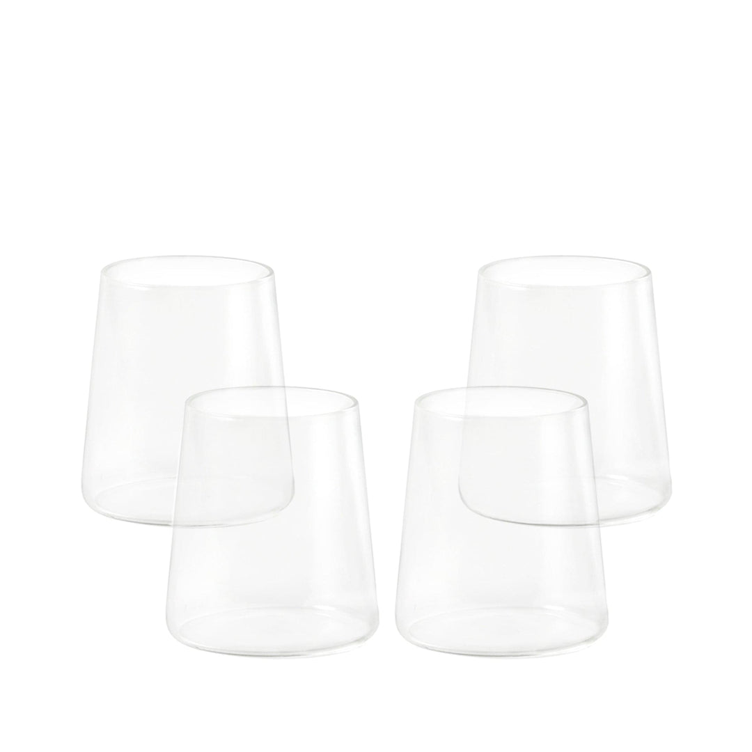 Blown Glass Water Glasses SCIIA Set of Four by (a+b) Dominoni, Quaquaro for Paola C 01