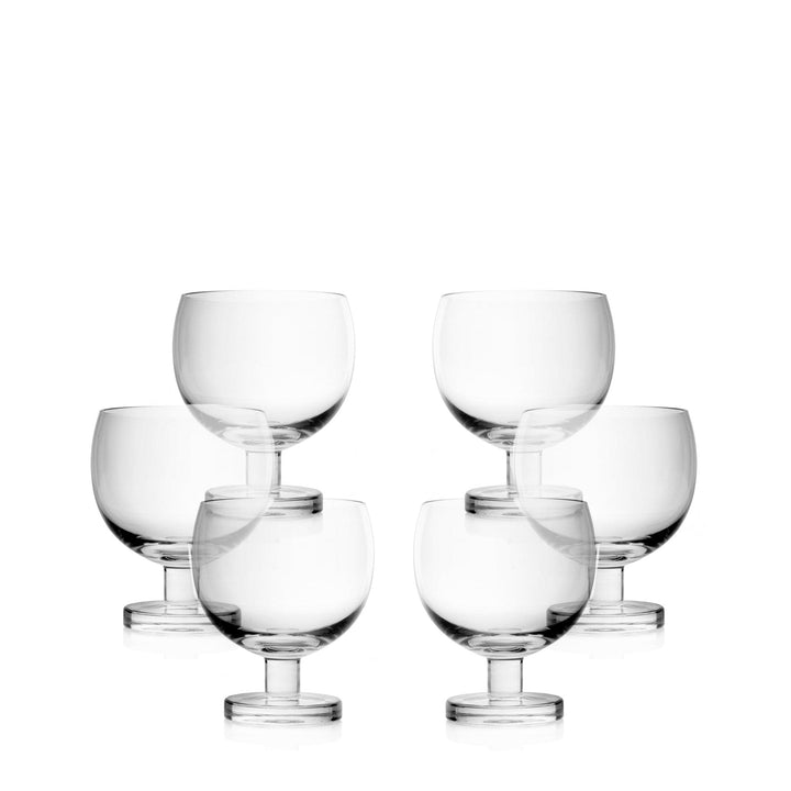 Blown Glass Wine Glasses TULIP Set of Six by Aldo Cibic for Paola C 01