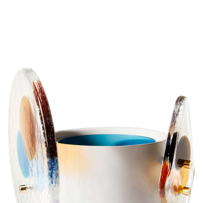 Painted Brass and Murano Glass Vase COLOURDISC, designed by Bethan Laura Wood for Cassina 07