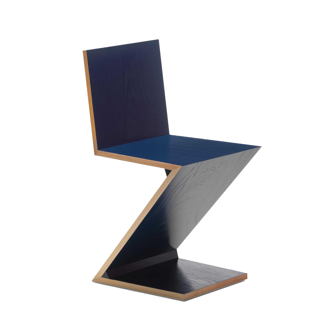 Cantiliver Wood Chair ZIG ZAG, designed by Gerrit T. Rietveld for Cassina 04