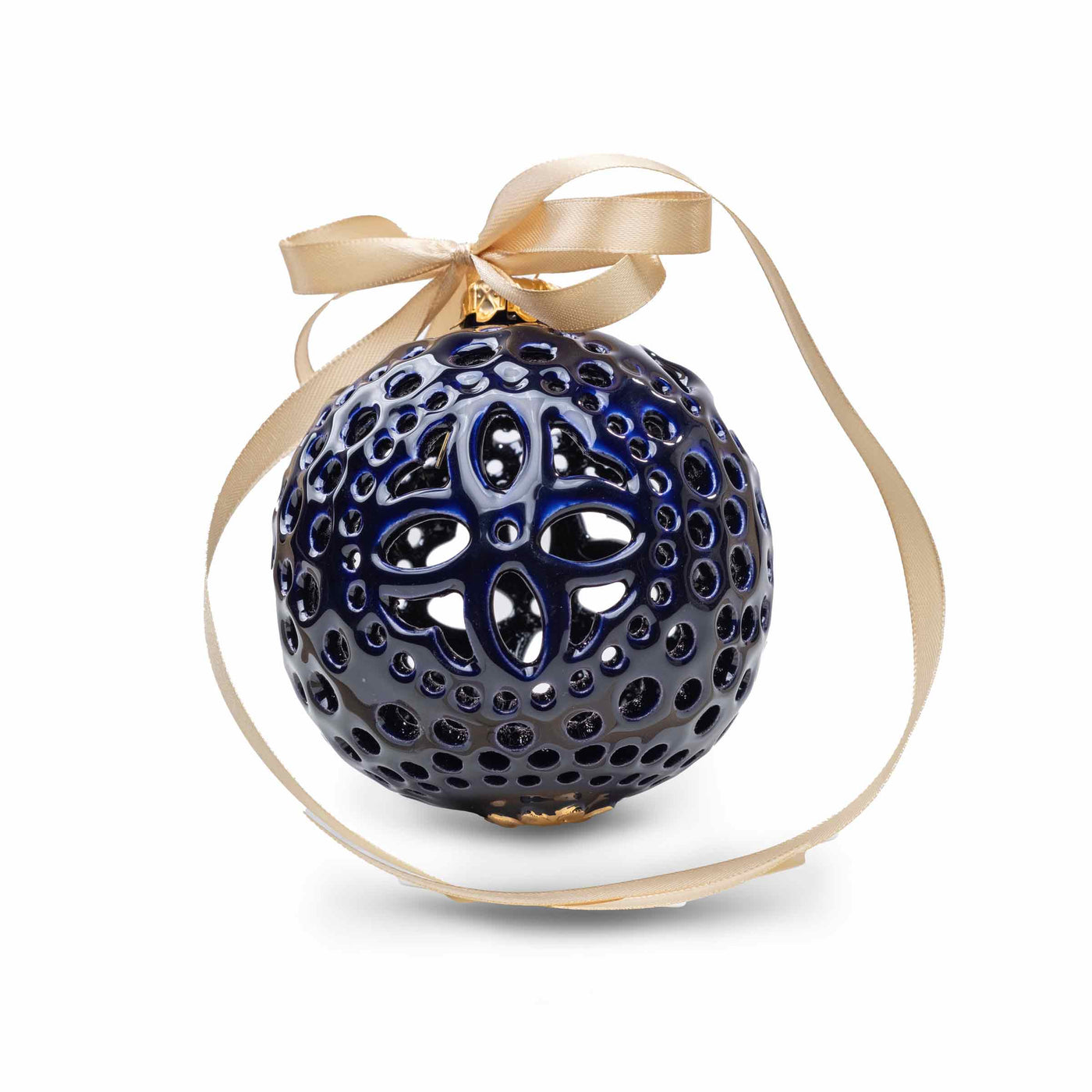 Ceramic Openwork Christmas Balls BAUBLES Set of 4 by E-Pottery 05