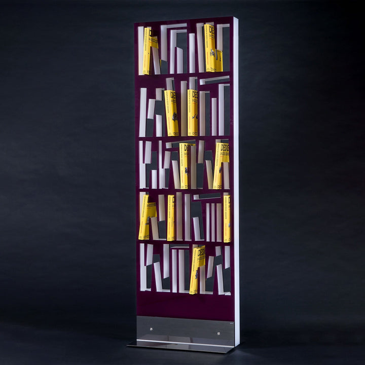 Plexiglass Purple Bookshelf  BOOKSHAPE  Big Limited Edition 02