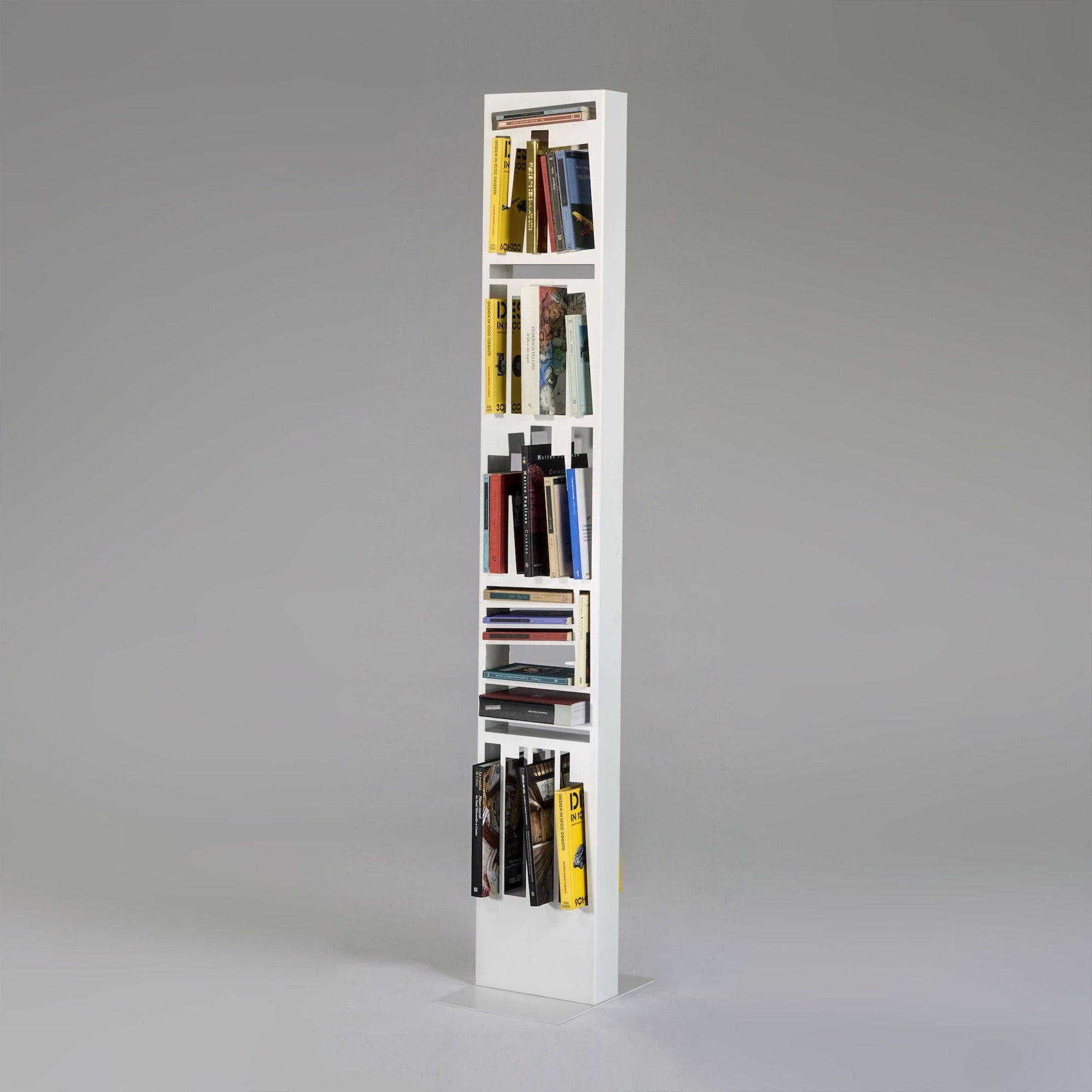 Steel Bookshelf BOOKSHAPE Slim - Design Italy