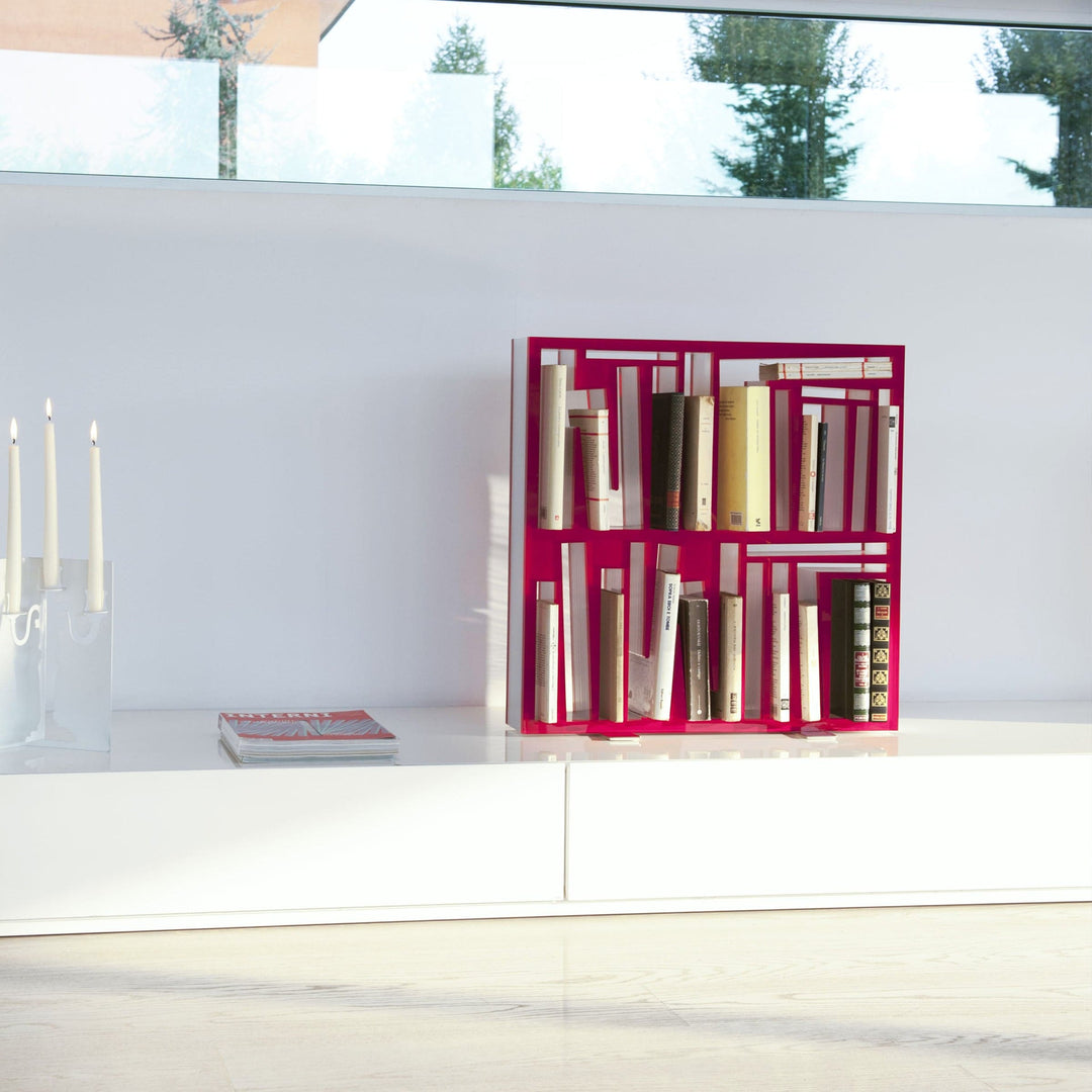 Plexiglass Red Bookshelf BOOKSHAPE Small - Limited Edition 03