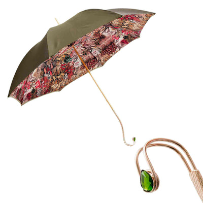 Umbrella PHYTON with Jewelled Brass Handle 01