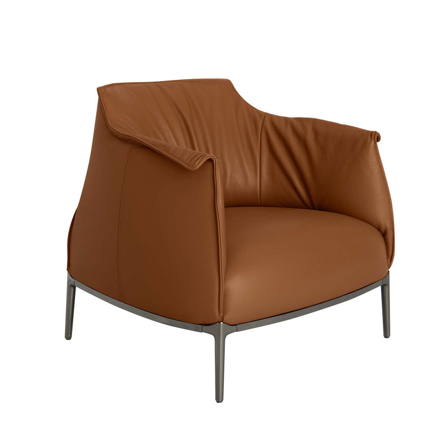 Leather Armchair ARCHIBALD by Jean-Marie Massaud for Poltrona Frau 03