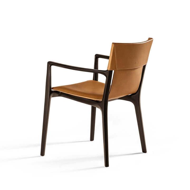 Leather Dining Chair ISADORA by Roberto Lazzeroni for Poltrona Frau 014