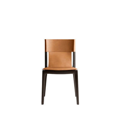 Leather Dining Chair ISADORA by Roberto Lazzeroni for Poltrona Frau 01