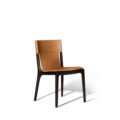 Leather Dining Chair ISADORA by Roberto Lazzeroni for Poltrona Frau 02