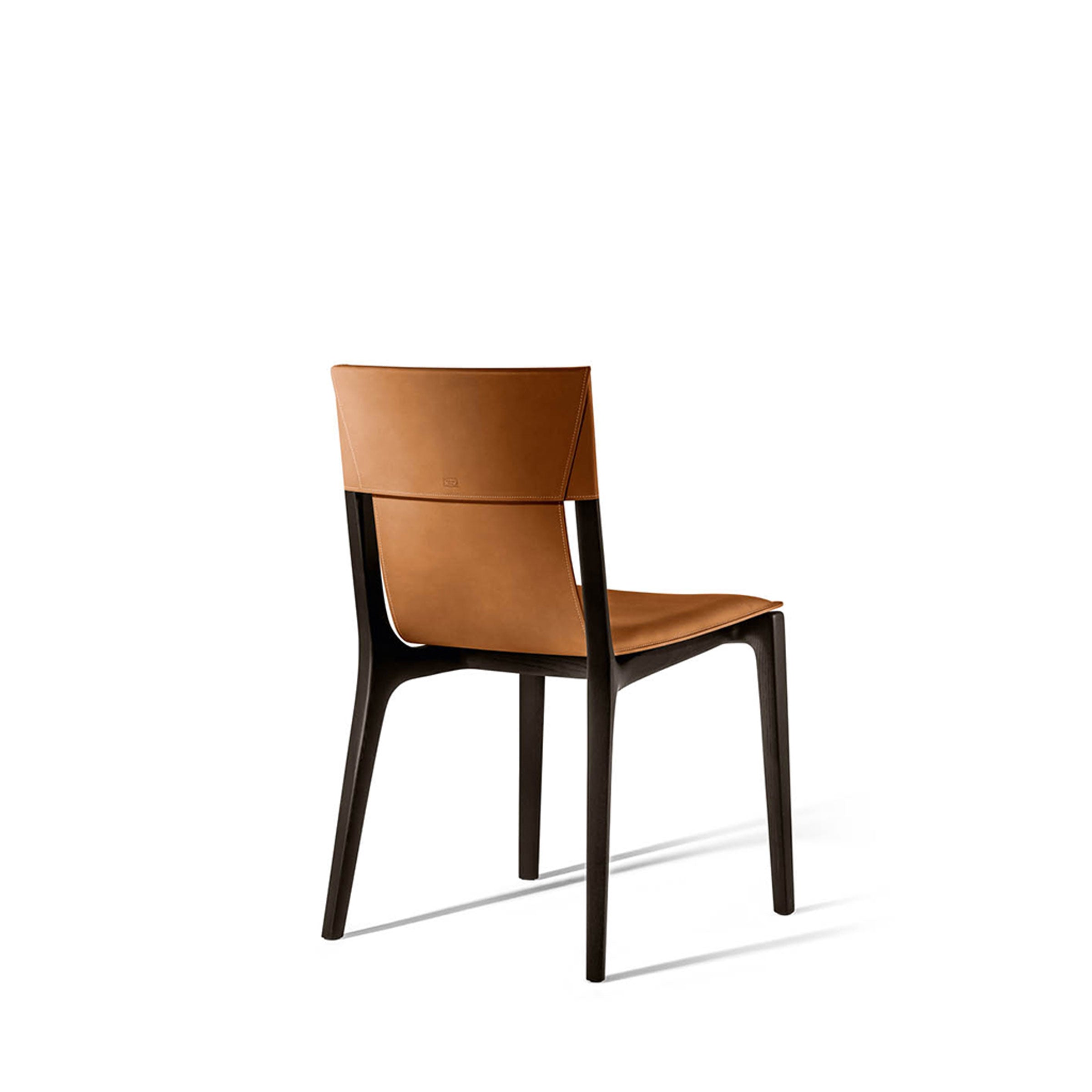 Leather Dining Chair ISADORA by Roberto Lazzeroni for Poltrona