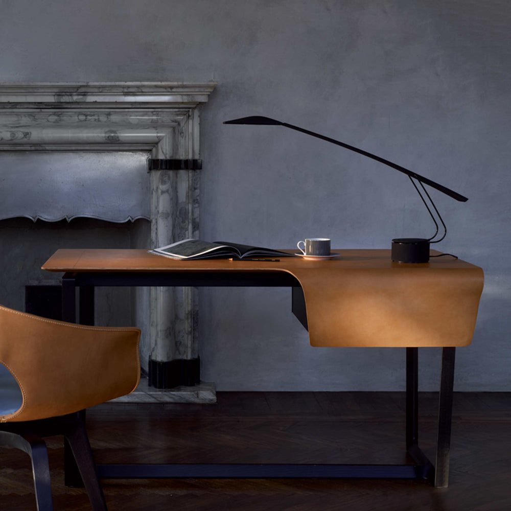 Leather Desk FRED by Roberto Lazzeroni for Poltrona Frau 02