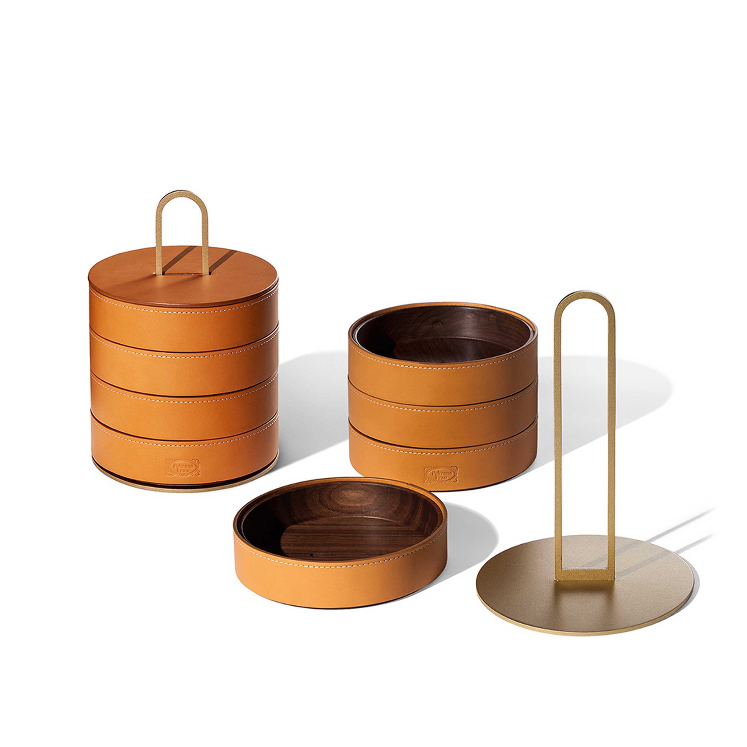 ポルトローナ・フラウのネリ＆フーによる革製容器ZHUANG。Design Italy