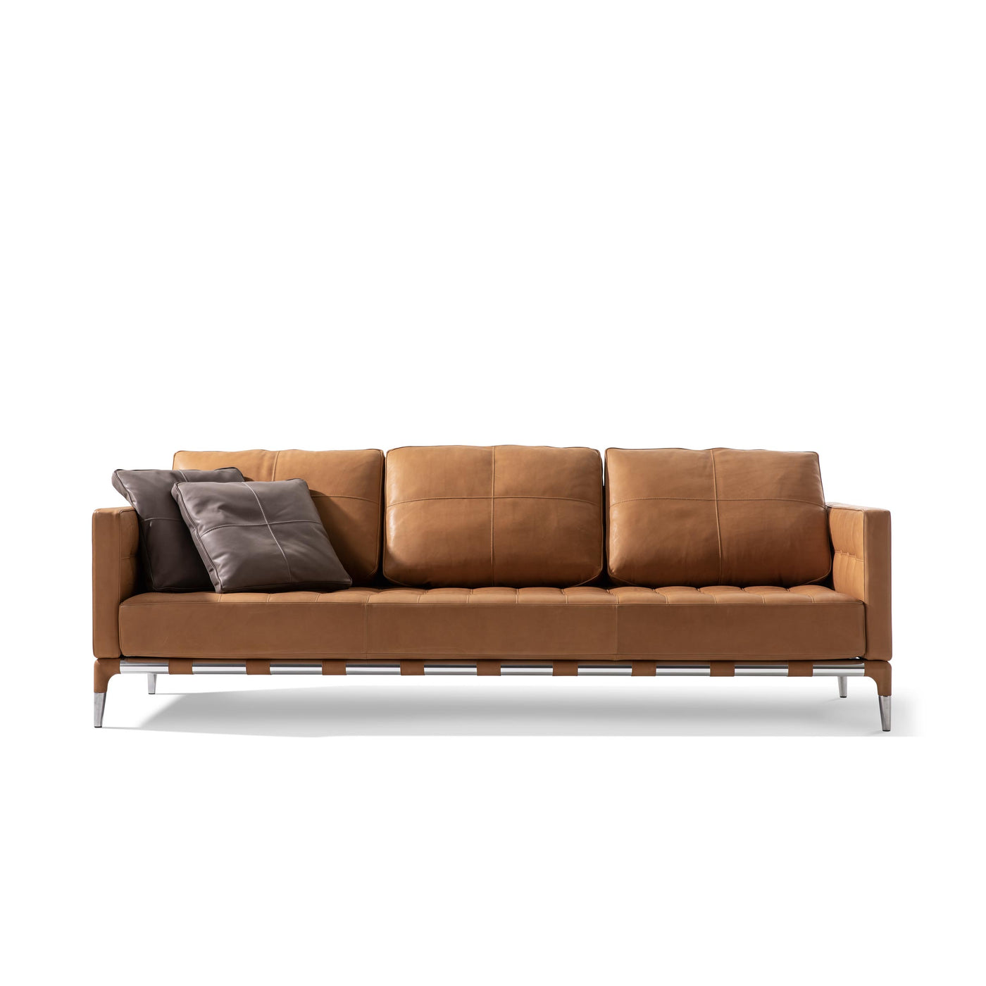 Three-Seater Leather Sofa PRIVE', designed by Philippe Starck for Cassina 01