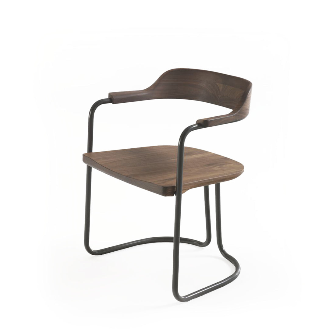 Wood Dining Chair TUBULAR by Jamie Durie for Riva 1920