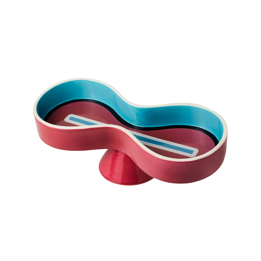 Ceramic Centrepiece BOLO Burgundy by Karim Rashid for Bitossi Ceramiche - Limited Edition 01