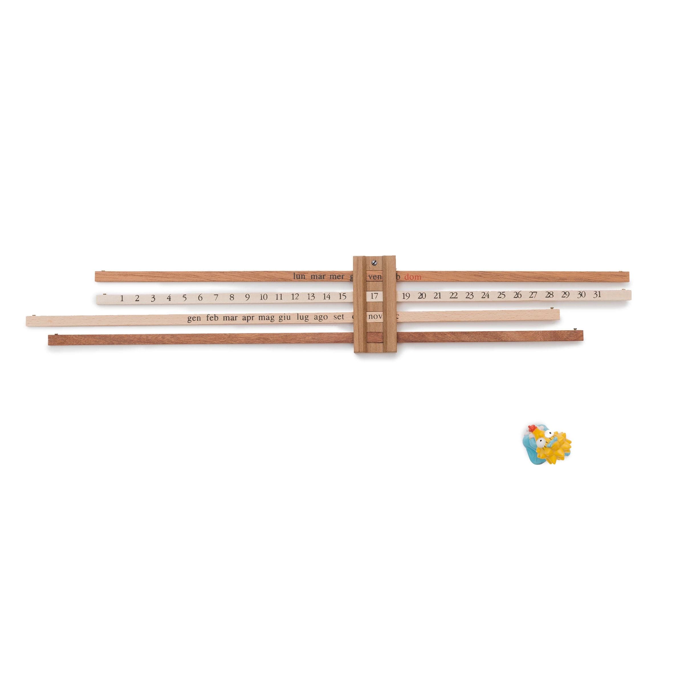 エンツォ•マリ　万年カレンダー　calendario Bilancia Wood Perpetual Calendar BILANCIA Set of Two by Enzo Mari for