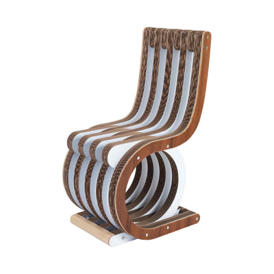 Cardboard Chair TWIST Canaletto Walnut 01