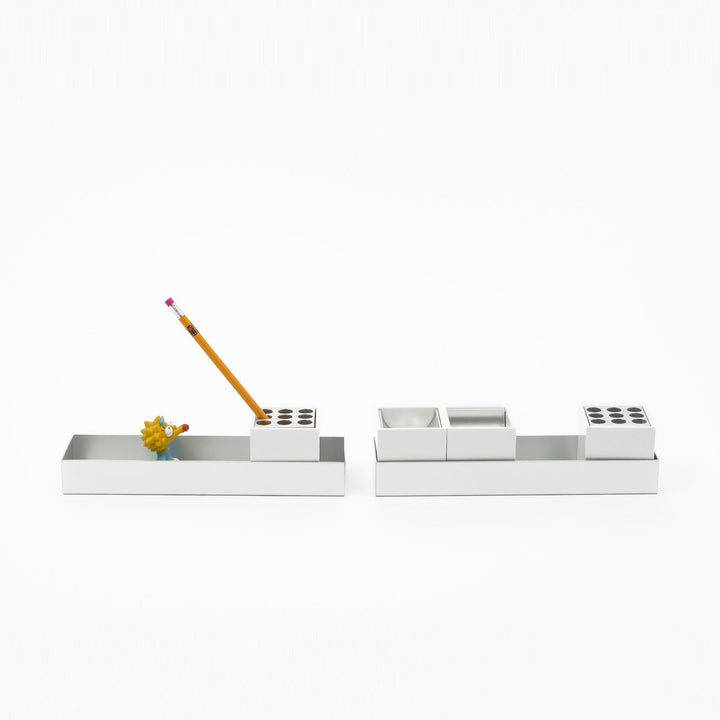Aluminum Desk Set CANARIE by Bruno Munari 02