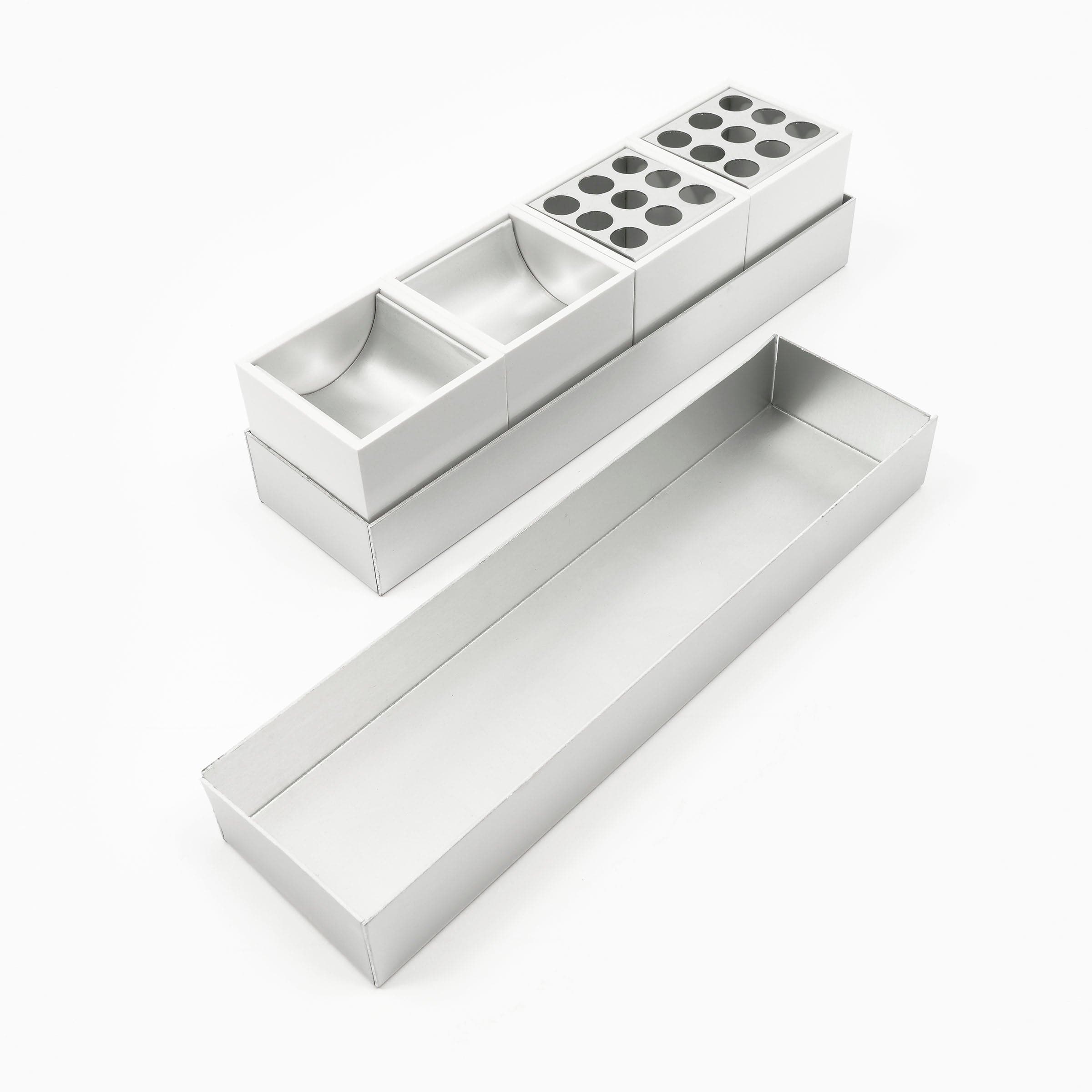 Aluminum Desk Set CANARIE by Bruno Munari. Shop on Design Italy