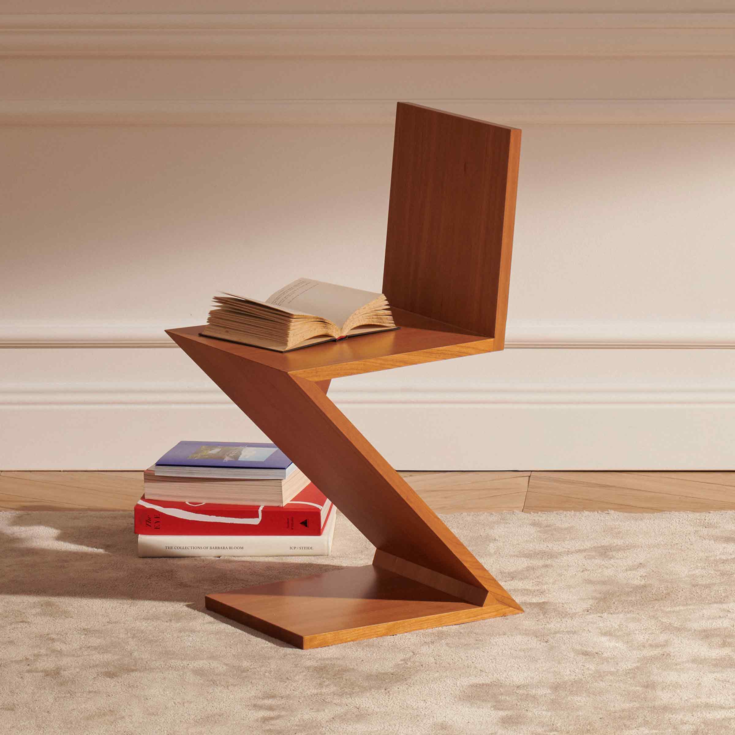 Cantiliver Wood Chair ZIG ZAG by Gerrit T. Rietveld for Cassina