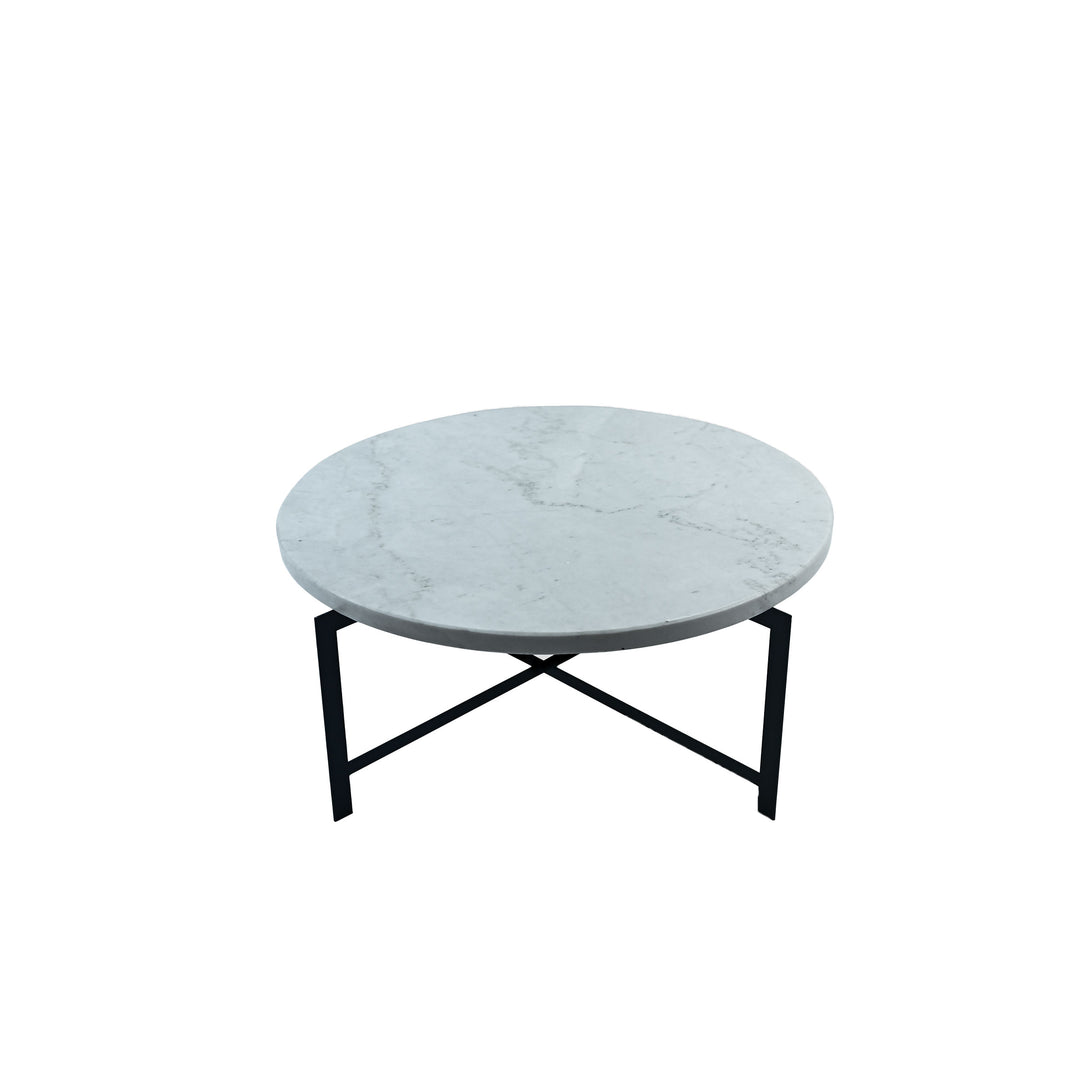 Carrara Marble Coffee Tables MOONS Set of Two by Nicola Di Froscia for DFdesignLab 01