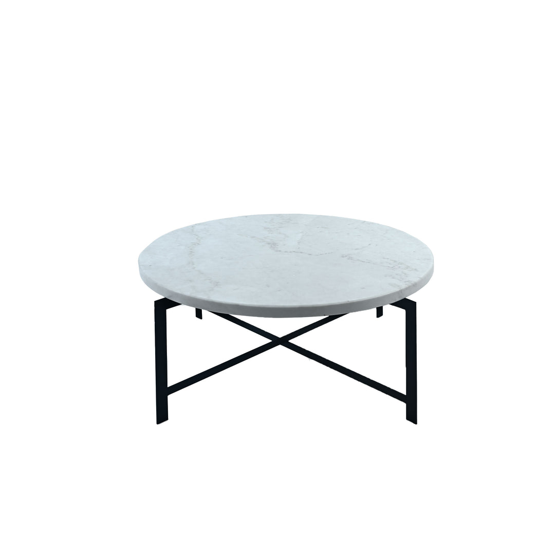 Carrara Marble Coffee Tables MOONS Set of Two by Nicola Di Froscia for DFdesignLab 03