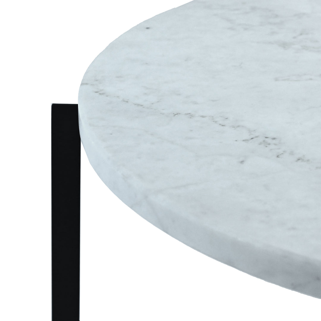 Carrara Marble Coffee Tables MOONS Set of Two by Nicola Di Froscia for DFdesignLab 04