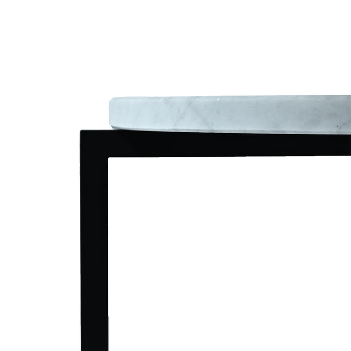 Carrara Marble Coffee Tables MOONS Set of Two by Nicola Di Froscia for DFdesignLab 05