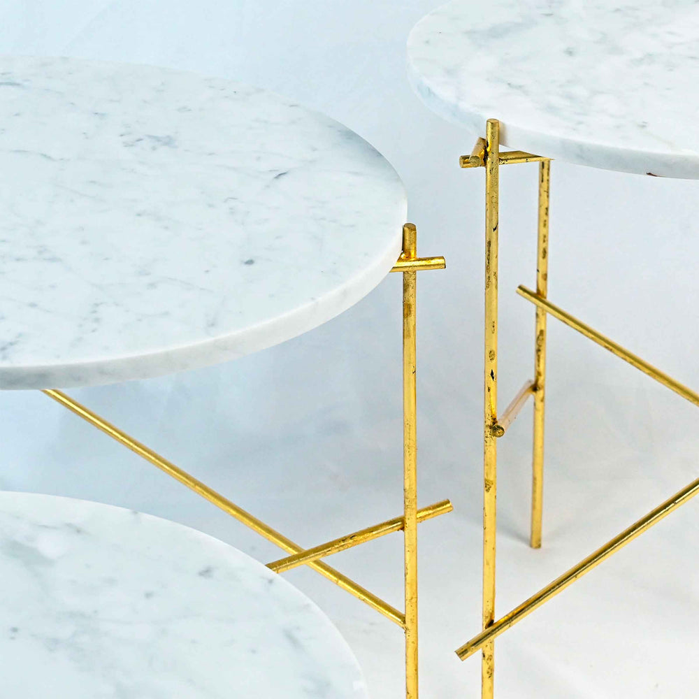 Stone Coffee Table STILTS Set of Three by Nicola Di Froscia for DFdesignLab 01