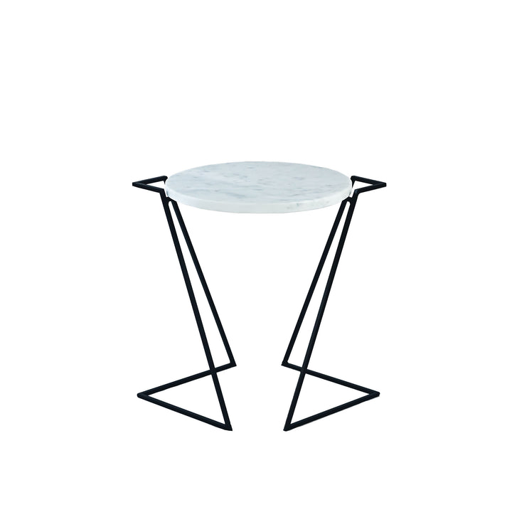 Carrara Marble Side Table SATURNO by Nicola Di Froscia for DFdesignLab 04