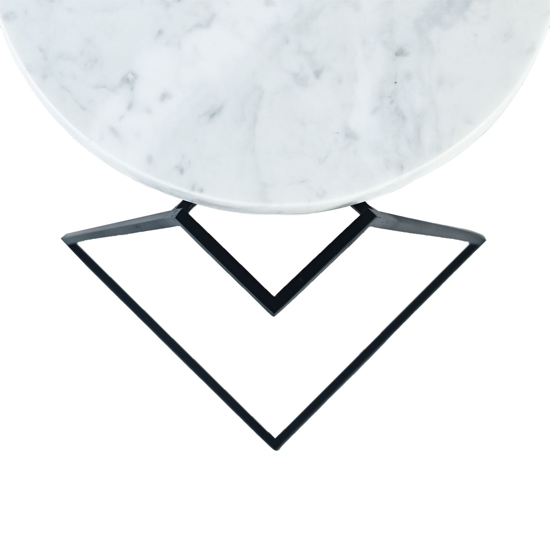 Carrara Marble Side Table SATURNO by Nicola Di Froscia for DFdesignLab 06