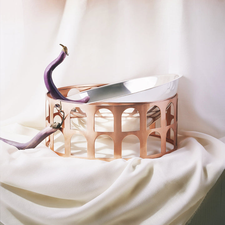 Silver-Plated and Copper Centerpiece COLOSSEUM III by Jaime Hayon for Paola C 03