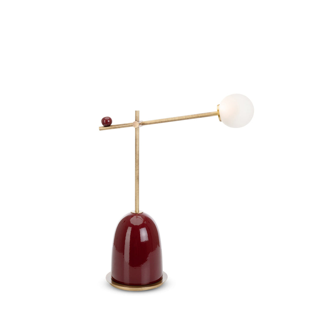 Table Lamp PINS Dark Red by La Récréation & P. Angelo Orecchioni 02