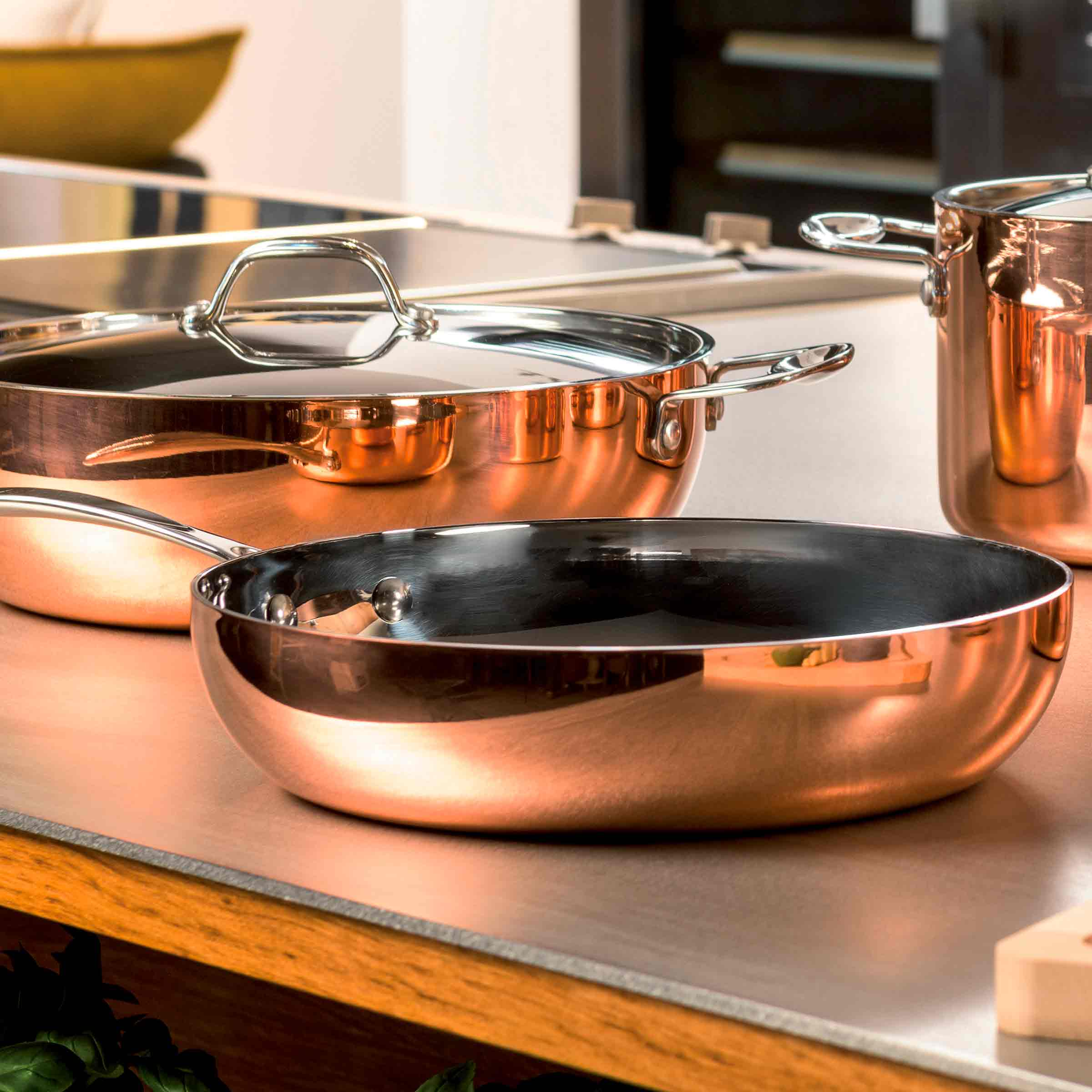 Stainless Steel and Copper Pan FRYING PAN TOSCANA by Mepra. Shop