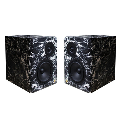 Marble Monobloc Loudspeakers DEEP BREATH DUETTO with Amplifier -Set of Two 01