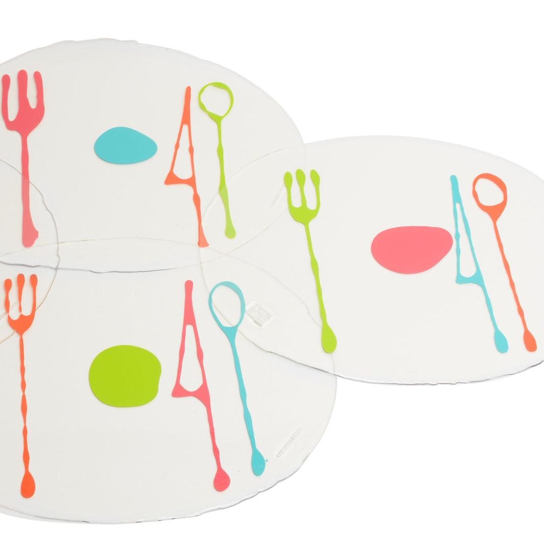 Placemat TABLE-MATES Clear Set of Four by Gaetano Pesce for Fish Design 03