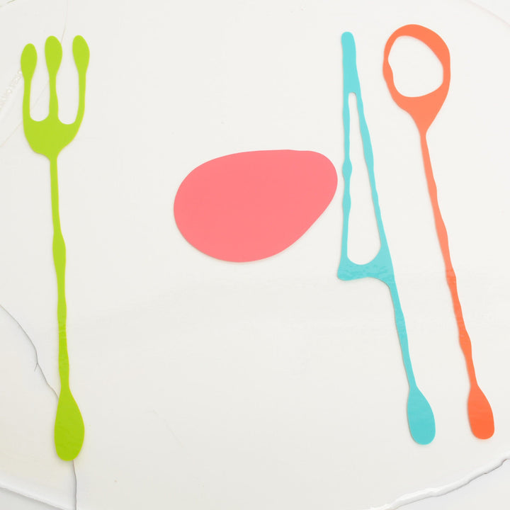 Placemat TABLE-MATES Clear Set of Four by Gaetano Pesce for Fish Design 06