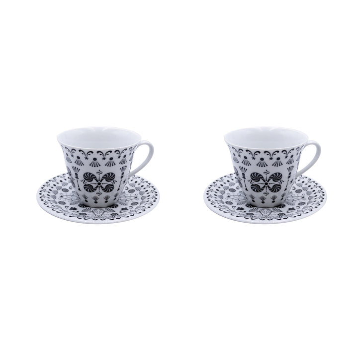Tea Cup & Saucer Set of Two THE WHITE SNOW ONCE UPON A PLATE by Antonia Astori and Lorenzo Petrantoni for Driade 01