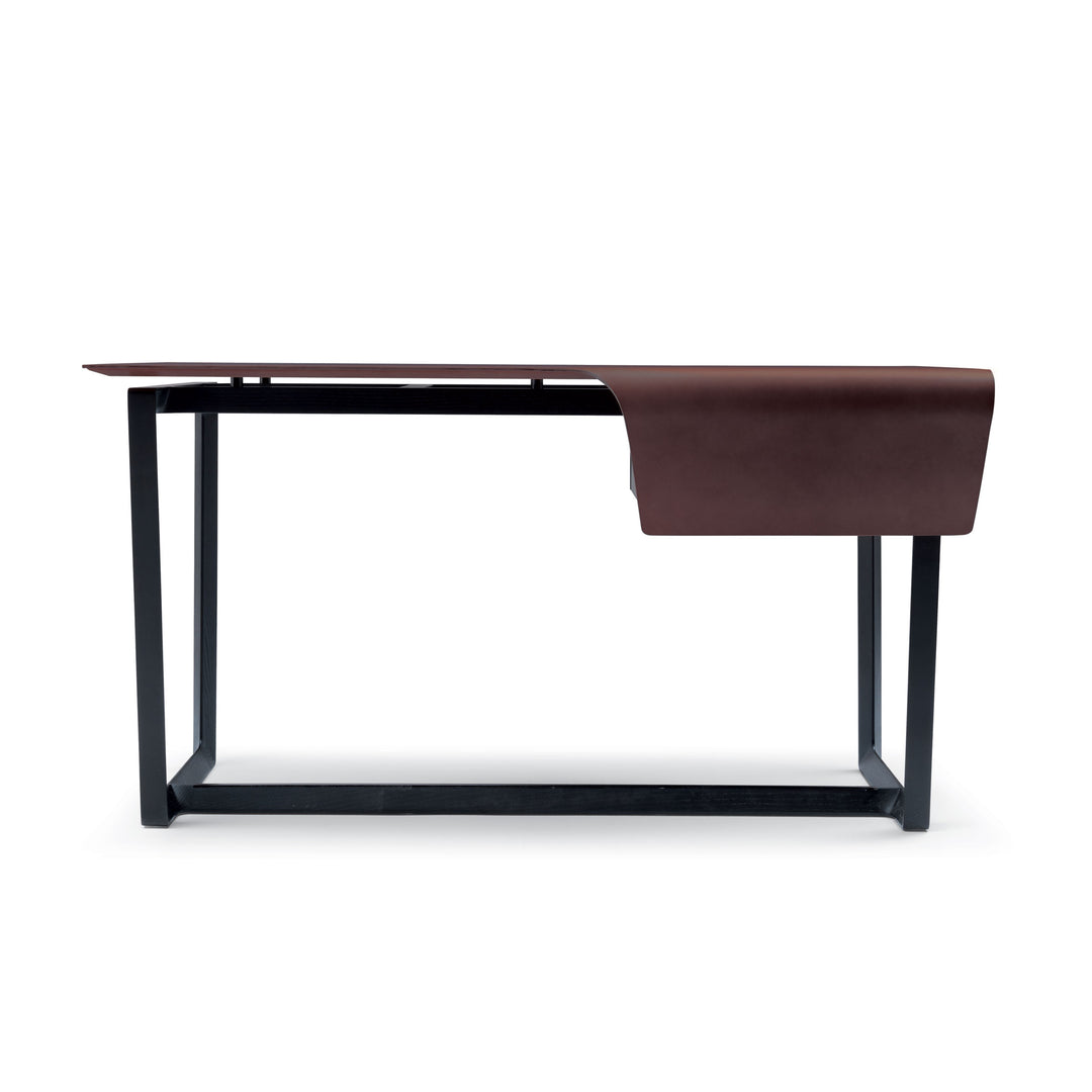 Leather Desk FRED by Roberto Lazzeroni for Poltrona Frau 04