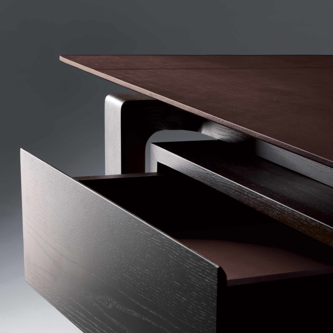 Leather Desk FRED by Roberto Lazzeroni for Poltrona Frau 06