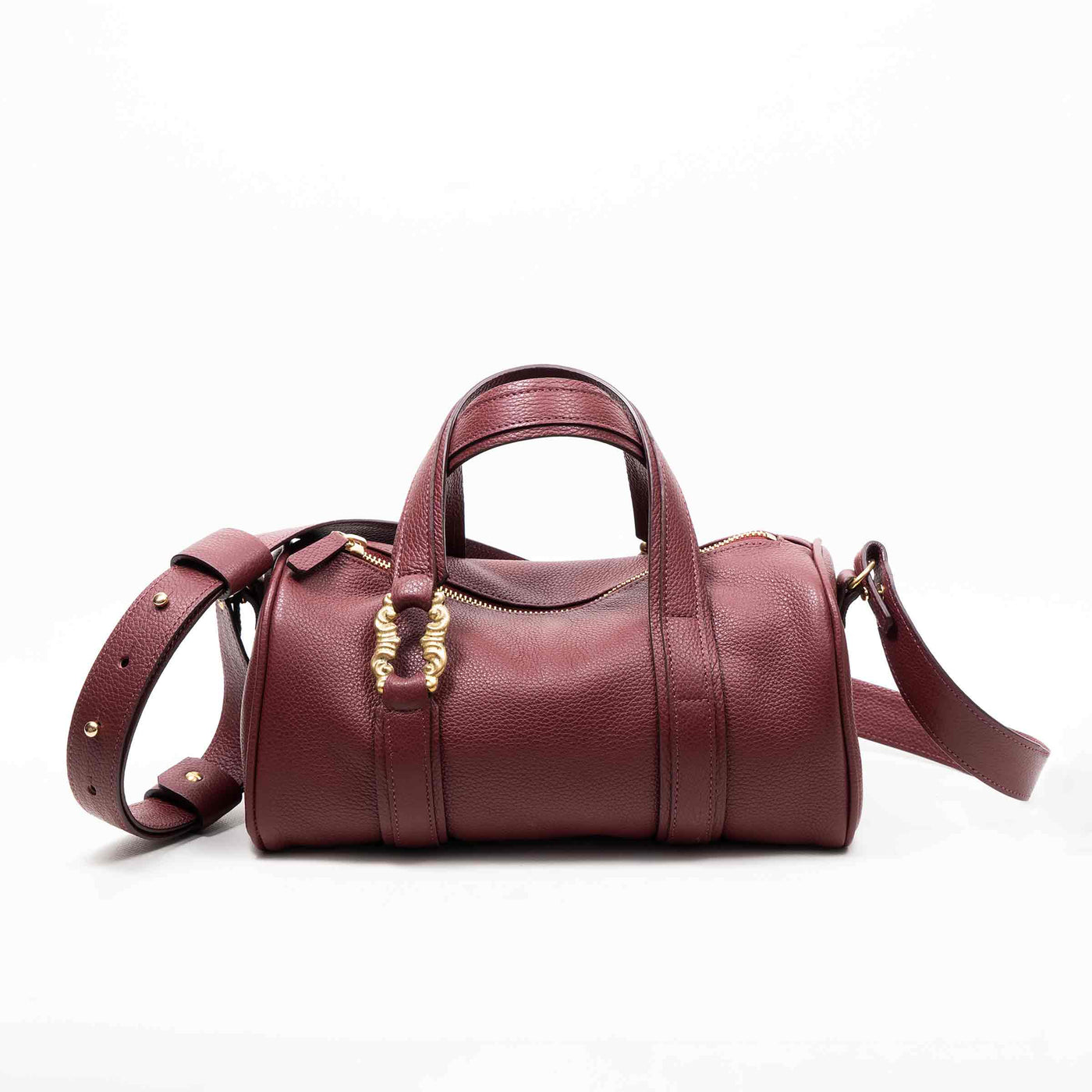 Leather Duffle Bag ATENA by MARCO Atelier 09