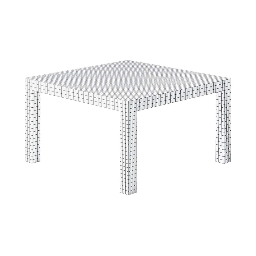 Honeycomb Wood Dining Table QUADERNA by Superstudio for Zanotta 01
